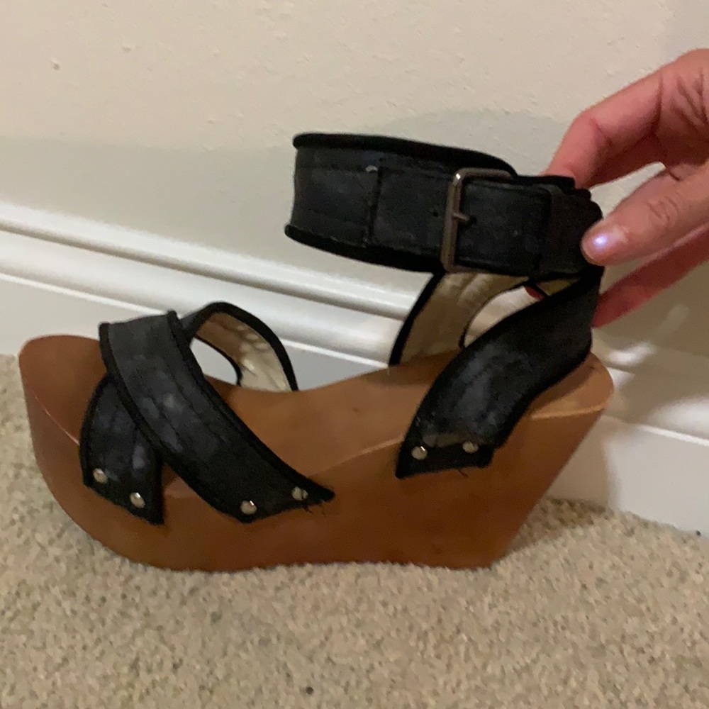 Vintage wooden wedges